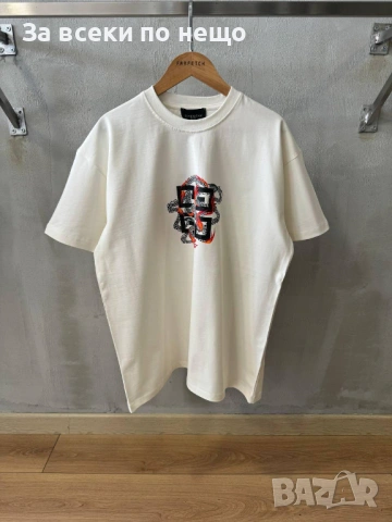 Givenchy Мъжка Бяла Тениска👕Мъжка Блуза С Къс Ръкав В Бял Цвят Код MensPoint57