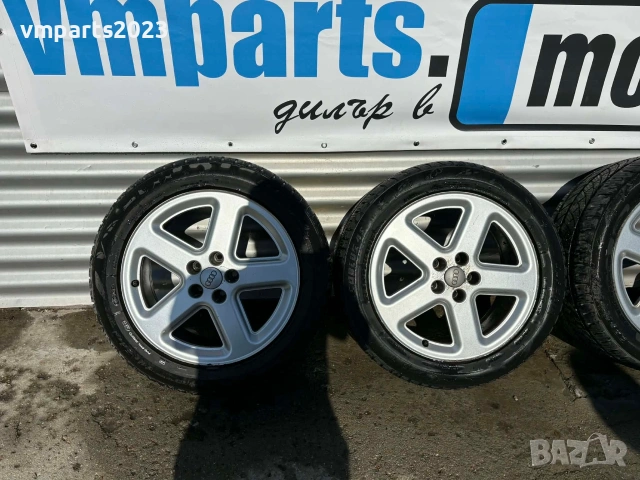 18" джанти 5х112 Audi 8J et43 с всесезонни гуми 235/50/18 дот 2019г, снимка 4 - Гуми и джанти - 51993744