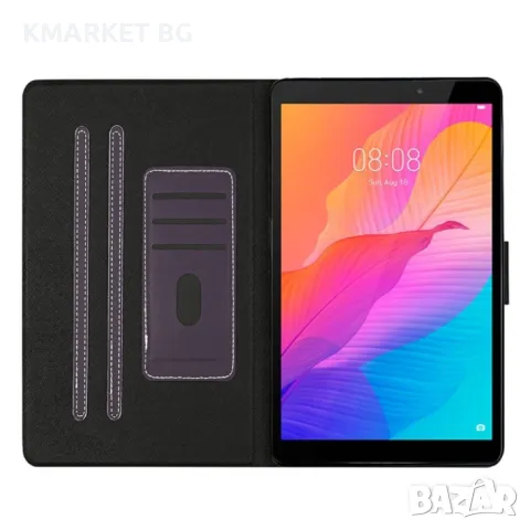 Huawei MediaPad T8 Wallet Кожен Калъф и Стилус, снимка 5 - Калъфи, кейсове - 47009942