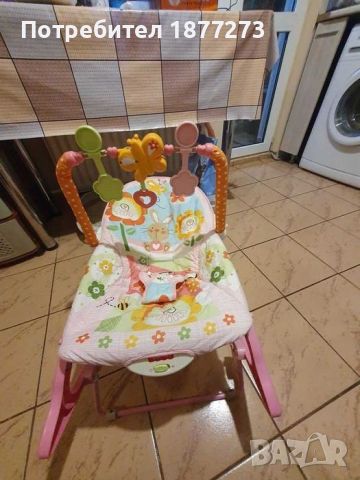 Бебешки шезлонг и люлеещо столче Fisher Price с вибрации, снимка 5 - Други - 45130827
