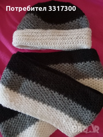 Комплекти шал и шапка, снимка 3 - Шалове - 52813012
