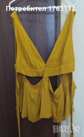 Zara жълт потник, L размер, снимка 1 - Потници - 46367153