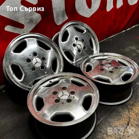 Ретро алуминиеви джанти за Мерцедес, Intra Monoblock, 15 цола, 5x112, снимка 3 - Гуми и джанти - 51030723