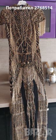 Уникална Дубайска рокля ,ръчна изработка!, снимка 3 - Рокли - 45545121