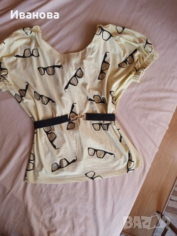Красива нова памучна блуза, снимка 5 - Тениски - 46404383