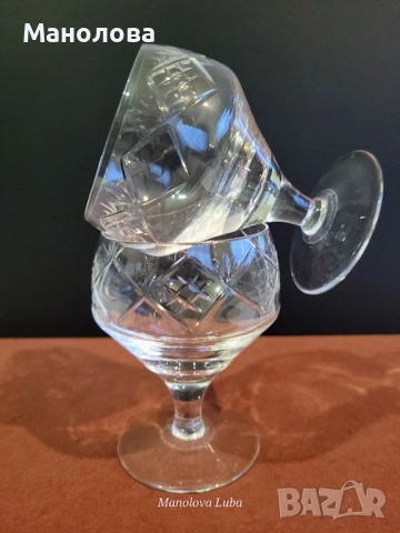Кристални чаши Стойко Иванов Пеев, снимка 5 - Други ценни предмети - 52854320
