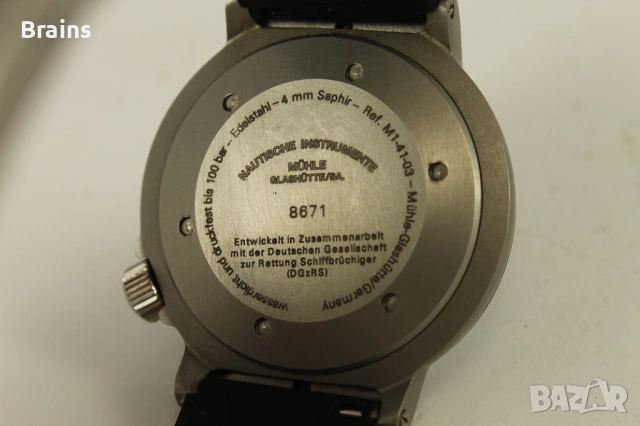 Водолазен Nautische Instrumente Mühle Glashütte/Sa Automatic 1000m, снимка 11 - Мъжки - 53802926