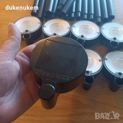 Комплект от 8 соларни LED лампи за градина, водоустойчиви, снимка 11 - Външни лампи - 52129013