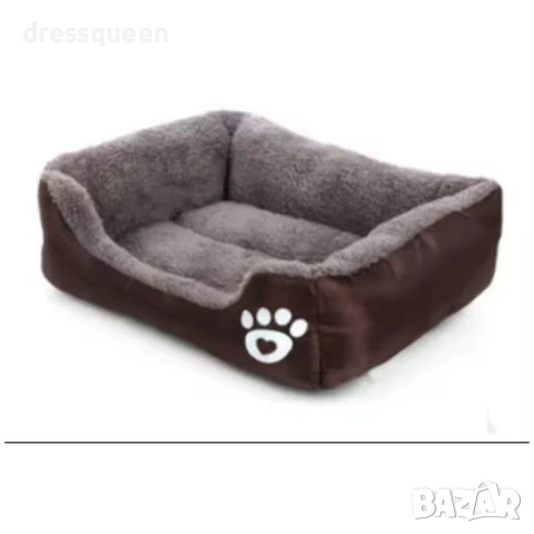 4727 Луксозно водоустойчиво легло за кучета и котки – Кафяво, с неплъзгаща основа, снимка 6 - За кучета - 53778824