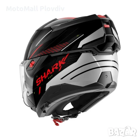 Каска Shark Oxo Rydger Black Silver Red, снимка 5 - Аксесоари и консумативи - 50582309