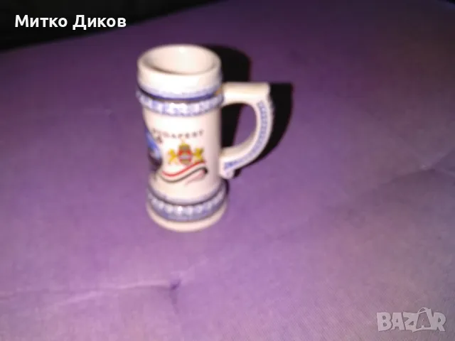 Порцеланова чаша за украса Н-80мм и Н-33мм Будапеща унгария, снимка 3 - Декорация за дома - 49923940