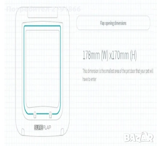 Sure Petcare SureFlap Врата за домашни любимци с микрочип, в комплект с Hub управление с приложение, снимка 10 - За котки - 52204006