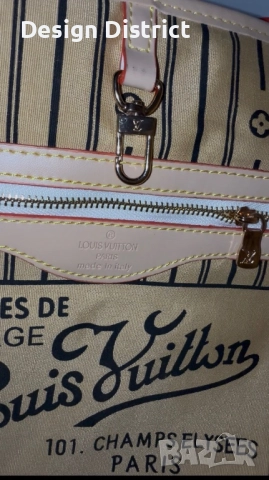 Louis Vuitton Neverfull Damier Azur, снимка 4 - Чанти - 52532901