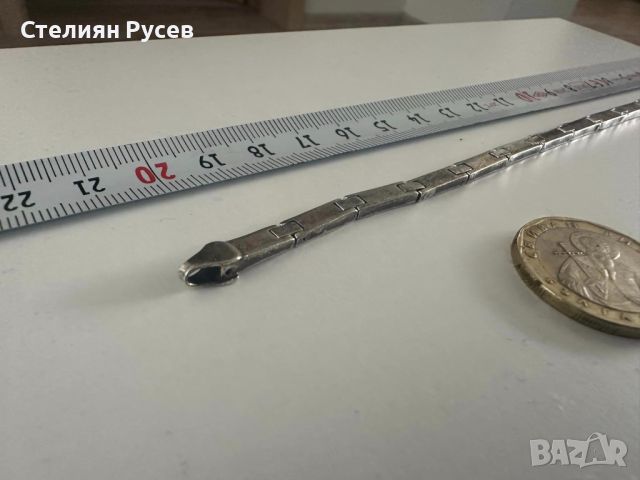 сребърна гривна  11.37гр 21см  / сребро silver 925 бижу - цена 24 лв - истинско сребро  имам и други, снимка 5 - Гривни - 45764213