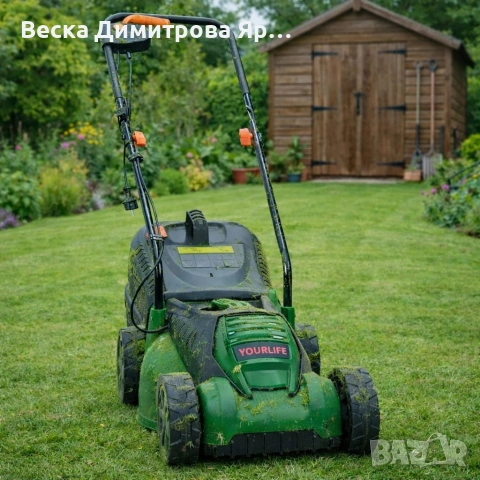 Електрическа косачка за трева 1600W – 32 см, 30L кош, 3 нива на косене, снимка 3 - Градинска техника - 53934781