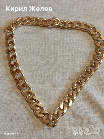 Дамски ланец плетка тип КУБИНСКА ВЕРИГА подходящ аксесоар за ежедневието 51922, снимка 6 - Колиета, медальони, синджири - 53463658