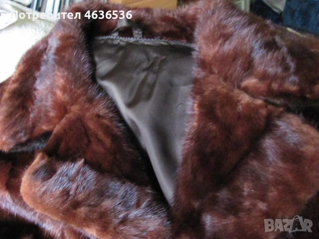 Дамско палто , кожух естествен косъм, норка,шведска фирма, снимка 9 - Палта, манта - 53112379