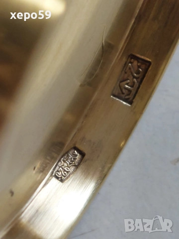 СССР-сребърно великденско(Пасхалное)яйце с клетъчен горещ емайл/среда 20 век,сребро 925, снимка 14 - Антикварни и старинни предмети - 52824916