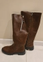 Кафеви ботуши с ципове 41, снимка 3