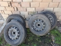 Железни джанти 4х100mm със зимни гуми 175/65/14, снимка 1
