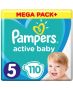 Пелени Pampers - Active Baby 5, 110 броя

, снимка 1 - Пелени, памперси - 45795556