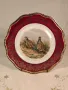 декоративна порцеланова чиния Limoges ловна тематика яребици 25/1, снимка 1