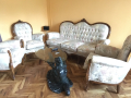 Бароков масивен диван и 4бр. кресла Луи ХV, снимка 1 - Дивани и мека мебел - 44972142