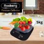 Кухненска везна с купа Rosberg Premium RP51651J , 5кг., 3xAAAбатерии , LED екран, Черен, 2 ГОДИНИ ГА, снимка 6