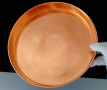 Медна тава 35 см.,чиста червена мед 820 гр. , снимка 2