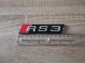 Предна решетка сребриста емблема Audi RS3, снимка 2