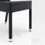 Плетени столове за закрито и открито 860X500X600 мм цвят въглед, снимка 6