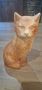 Продавам порцеланова статуетка на коте, снимка 1 - Статуетки - 45583247