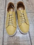 Дамски спортни обувки от естествена кожа в жълто , снимка 4