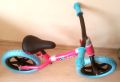 Балансиращ велосипед BALANCE 2B - розов / сини гуми - НОВ, снимка 3
