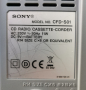 FM радио касетофон SONY CFD-S01, снимка 5