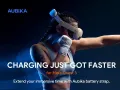 Каишка за глава Aubika,бързо зареждане за Meta Quest 3S/Quest 3, 8000 mAh батерия/смяна на Elite, снимка 10