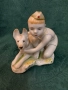 Статуетка „Млад граничар с куче“. ЛФЗ „Ломоносов“, СССР, 1950-1960 г., снимка 5