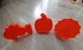 3 бр Boo Тиква паяжина Хелоуин Halloween пластмасов резец форма форми резци с бутало за сладки тесто, снимка 2