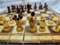 Ръчно изработен комплект шах и дама от дърво, снимка 9
