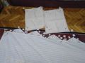 Покривало за легло с две калъфки ръчно шити народни мотиви 219х153см и калъвки 2броя 59х43см отлични, снимка 6