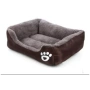 4727 Луксозно водоустойчиво легло за кучета и котки – Кафяво, с неплъзгаща основа, снимка 6