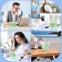 Ajgvq Настолен, мини, USB вентилатор с живот на батерията 12 часа, снимка 5