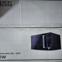 НОВА Микровълнова Фурна Black& Decker BXMZ900E, снимка 5 - Микровълнови - 45374503