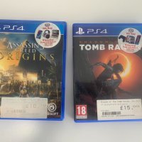 Игри за PlayStation 4: Shadow of the Tomb Raider, Assassin's Creed Origins, снимка 1 - Игри за PlayStation - 44258201
