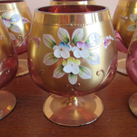 Кристални чаши на Бохемия, снимка 3 - Чаши - 45033236