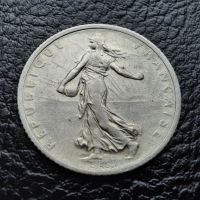 Стара сребърна монета 1 франк 1916 г. Франция- перфектна!, снимка 5 - Нумизматика и бонистика - 45493972