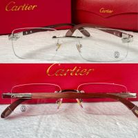 Cartier висок клас мъжки слънчеви очила с дървени дръжки, снимка 3 - Слънчеви и диоптрични очила - 45870838