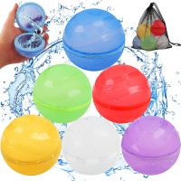 VFMFM Водни балони за многократна употреба за деца, магнитни водни бомби за басейн, 6 БР., снимка 1 - Други - 45623291