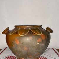 Български, керамичен съд с дръжки., снимка 4 - Антикварни и старинни предмети - 45340386