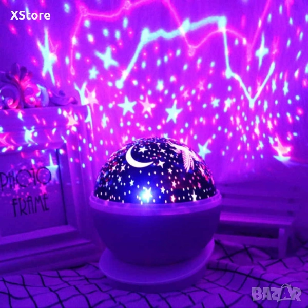 Нощна лампа детски планетариум. Различни цветове!, снимка 1